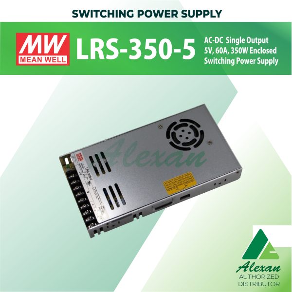 Meanwell LRS-350-5 5V60A 300W LED Power Supply...