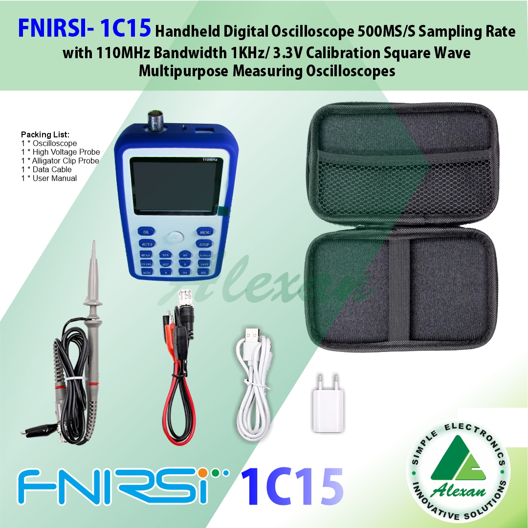 Fnirsi C Handheld Digital Oscilloscope Ms S Sampling Rate With