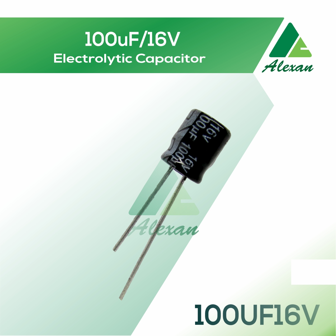 thumbnail image 2 of 50-Pack 100uF 16V SMD Aluminum Electrolytic Capacitors - 6.3x5.4mm, 105°C 2 of 3